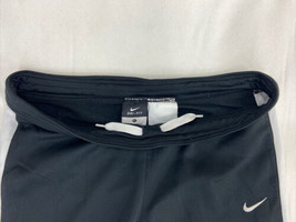 Nike Dri-Fit Sz XL Youth Girls Athletic Activewear Black White Side Stripe Pants - £8.34 GBP