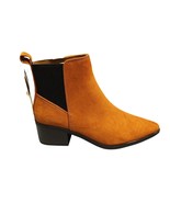 A New Day Gwen Heeled Chelsea Boots Womens 6 Brown Suede Pointed Toe Mem... - $27.69