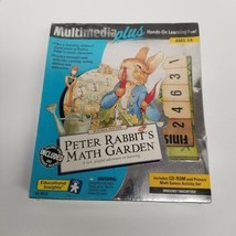 Vtg 1997 Beatrix Potter Peter Rabbit&#39;s Math Garden CD Rom Game &amp; Activity Set - £14.03 GBP