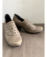 Naot Precious Brown Cut Out Nubuck Leather Low Heel Booties Size 39 - US 8 - $41.01 CAD