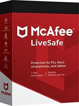 MCAFEE LIVESAFE 2023 1PC  -3Year  Product Key - Windows Mac Android - $49.99
