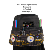 6 Pocket Waist Apron / NFL Pittsburgh Pennant - $19.95