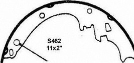 Wagner Brake Shoe Set PAB462 - Made in USA! - $24.99