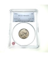 1972 5C Jefferson Nickel Graded by PCGS as MS66FS Full Steps Uncirculated - $173.24