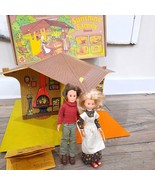 Vintage Mattel The Sunshine Family Home #7801 w/ 2  Dolls mom dad Box 19... - $75.00