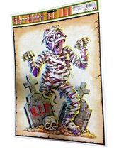 Haunted House Horror Props Creepy Decal Cling Halloween Decorations-MUMMY Graves - £3.91 GBP