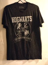 Harry Potter  Hogwarts T-Shirt Adult Large Draco Dormiens Nunquam Titillandus - £12.57 GBP