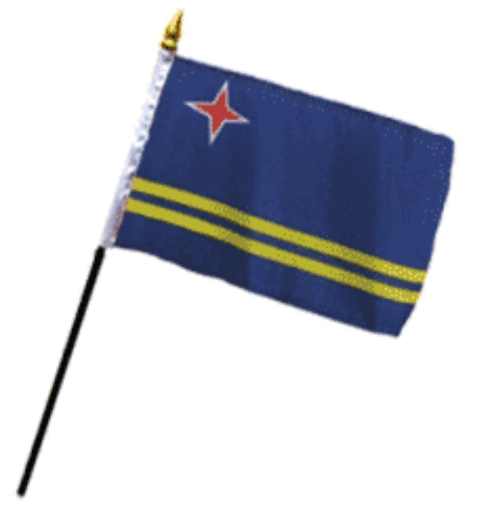 RFCO Aruba 4&quot;x6&quot; Desk Stick Flag (No Base) (12) - $2.88+