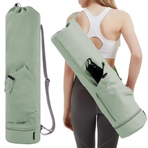 Yoga Mat Bag With Water Bottle Pocket And Bottom Wet Pocket, Exercise Yoga Mat C - £28.85 GBP
