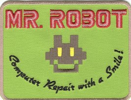 MR Robot Fsociety TV Show Embroidery Patch Halloween Costume Badge Easy Iron On - £6.38 GBP