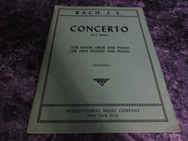 Concerto in C Minor for Violin Oboe Piano Bach JS - £2.35 GBP