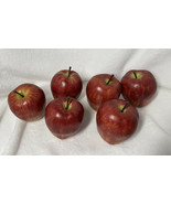 Lot of six very lightweight very realistic red apples for display - £13.33 GBP