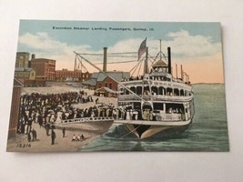 Vintage Postcard Unposted Ship Washington Excursion Steamer Passengers Quincy IL - £2.43 GBP