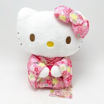 Sanrio  Hello Kitty  Plush Kimono pink floral plush from Japan - $45.00