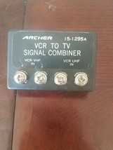 Archer Vcr To Tv Signal Combiner-RARE-SHIPS N 24 Hours - £26.94 GBP