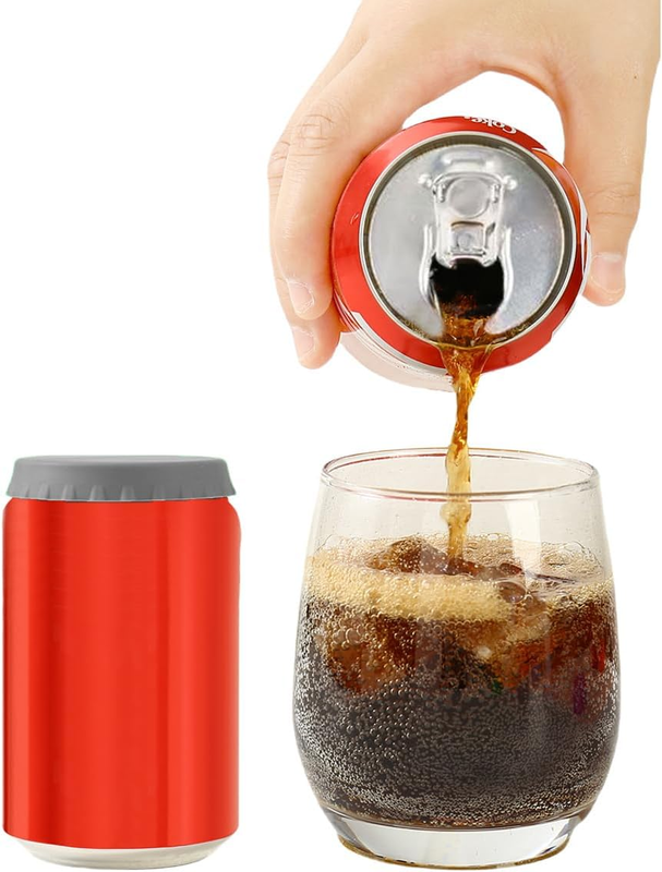 6 Pack Silicone Soda Can Cover, Emptycolor Reusable Soda Can Lids to Keep Carbon Item image 3