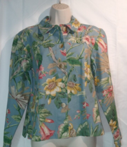 Coldwater Creek Size S Blouse /jacket /Shirt Top Floral Button Down - £11.03 GBP