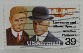 VINTAGE~USA~AMERICA~AMERICAN~39~C~SPERRY~BROTHERS~AVIATION~AIRMAIL~STAMP... - $1.31