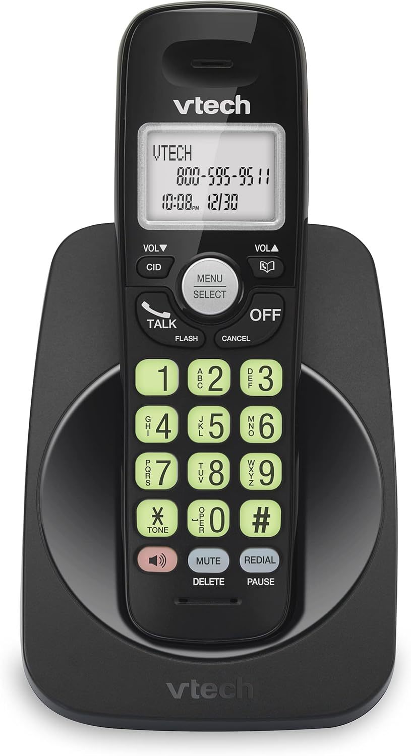 Vtech Dect 6.0 Cordless Phone - Blue Display, Big Buttons, Full, 1000Ft ... - $36.92