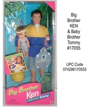 Vintage 1996 Big Brother Ken &amp; Baby Brother Tommy 17055 by Mattel NIB - £28.73 GBP