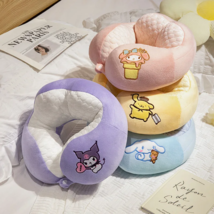 Lovely Neck Pillow Kuromi My Melody U-shaped Travel Nap Pillow Soft Plush Cotton - £18.30 GBP
