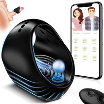 Male Masturbator Penis Ring Vibrator - App Remote Control Hands-Free Vibrating C - £32.38 GBP