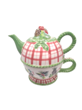 Vintage Teapot and Cup Tracy Porter&#39;s Tea For One The Winterland Collection - £14.13 GBP