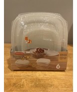 Vintage Rubbermaid Servin Saver Plus 6 Piece Set Stacking 2002 NOS - $40.72 CAD