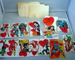  Lot of 13 Vintage 1980s Super Hero Valentines Day Cards - Die Cut - $9.99