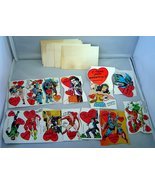  Lot of 13 Vintage 1980s Super Hero Valentines Day Cards - Die Cut - £7.89 GBP