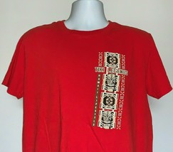 Hawaii Lifestyle Tiki Legends T Shirt Mens Large Red 100% Cotton - £17.37 GBP