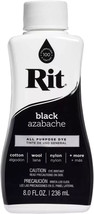 Rit All Purpose Liquid Dye Restore Repair Black Clothing,Accessories 8Oz 1 Pack - £10.81 GBP