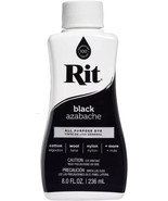 Rit All Purpose Liquid Dye Restore Repair Black Clothing,Accessories 8Oz... - €12,14 EUR