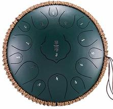Steel Tongue Drum 15 Notes 13 Inch Harmonic Handpan Drum, Percussion Ins... - £152.72 GBP