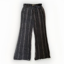Paper Crane Wide Leg Pants Size Large Black White Crepe Built in Shorts ... - $276.49 MXN