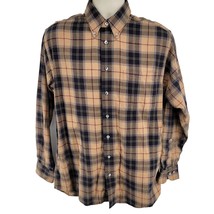 Viyella Long Sleeve Button Up Wool Cotton Blend Men&#39;s Shirt Size M Plaid Canada - £42.88 GBP