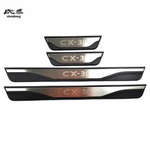 4pcs/lot ABS Stainless Steel Door Sill pedal Scuff Plate for 2019 2020 CX-30 CX3 - £38.68 GBP