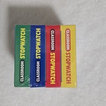 Lakeshore Learning Classroom Stopwatch 4 Pack Yellow Red Blue Green XK55... - €33,05 EUR