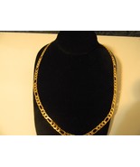 Mens Figaro style 24K GP Necklace approx. 24&quot;L - £11.29 GBP