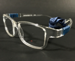 Miraflex Kinder Brille Rahmen TERRY NEW 3 PLUS R Blau Klar W Riemen 47-1... - $64.89