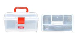 An item in the Crafts category: Bohin Transparent Plastic Sewing Box