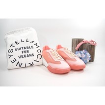 Stella McCarney Rose Pink Loop Oversize Vegan Leather Sneakers 39 NIB - $453.37 CAD