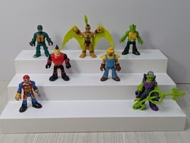 Imaginext Lot Figures Lizard Croc man Alien Tribal dino rider pirate Sve... - $15.83