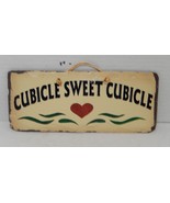 Cubicle Sweet Cubicle Slate Plaque Red Heart Green - $20.24 CAD