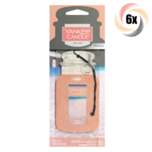 6x Packs Yankee Candle Jar Car Hanging Air Freshener | Pink Sands Scent - £17.45 GBP