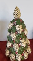 Vintage Jamar Mallory Studio Ceramic Pinecone Christmas Tree 1965 - £77.43 GBP