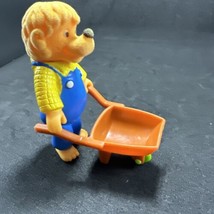 1986 BERENSTEIN BEARS PAPA BEAR With Wheel Barrel Mc  Donalds Happy Meal... - $18.53