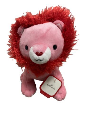 Primary image for Hallmark Pink Love Lion 7 Inch with Tag Valentine