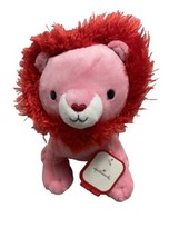 Hallmark Pink Love Lion 7 Inch with Tag Valentine - £8.47 GBP