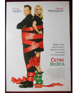 2008 Four Christmases Original Poster Film Seth Gordon Reese Witherspoon... - £21.22 GBP